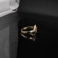 Anillo de oro de 14 quilates de la Virgen María