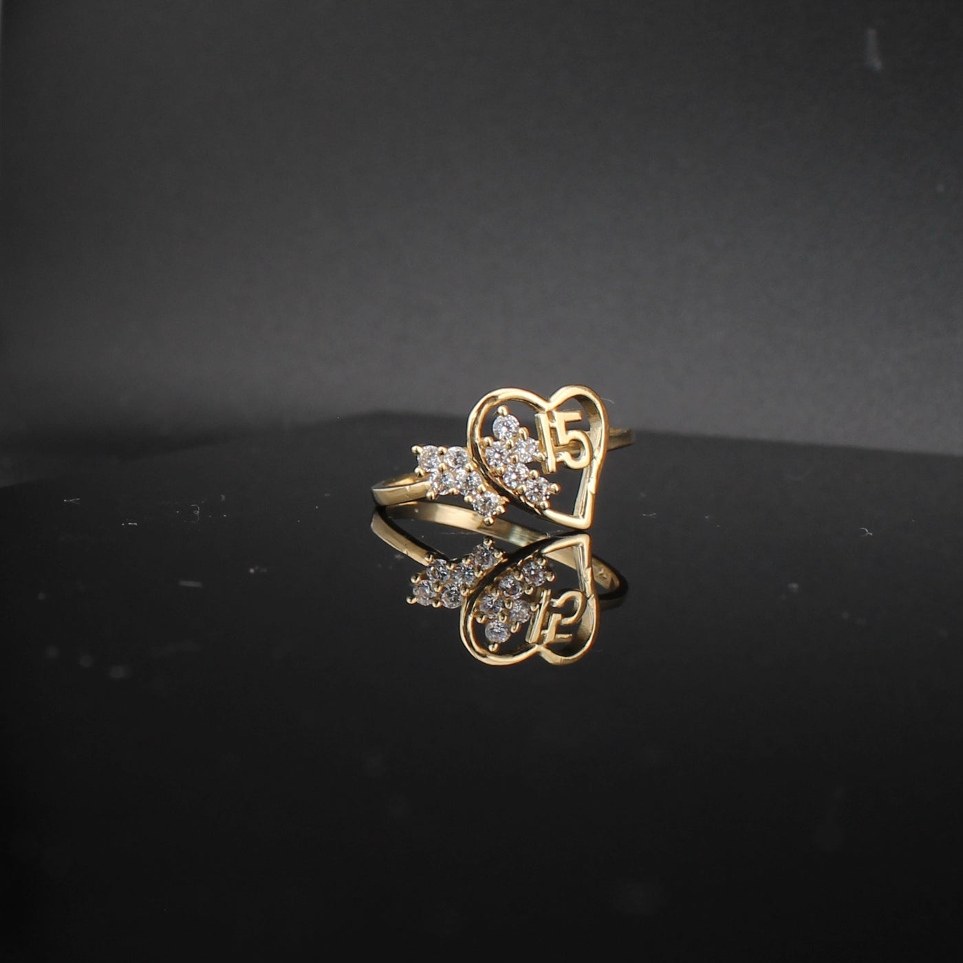 14K Gold Quinceañera Ring