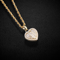 Real 10K Gold Heart Shaped Pendant