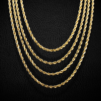 Real 10K Gold 5mm Rope Chain