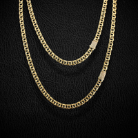 Real 10K Gold 5.5mm Chino Chain