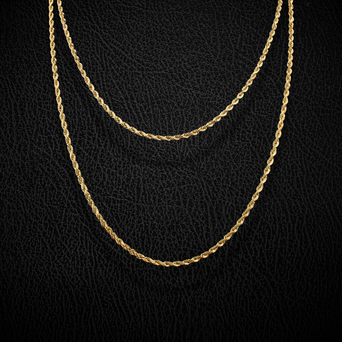 Real 14K Gold 2mm Rope Chain