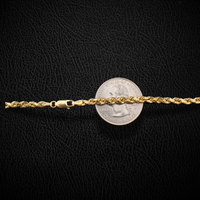 Real 14K Gold 3mm Rope Chain
