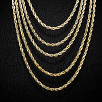 Real 10K Gold 5mm Rope Chains