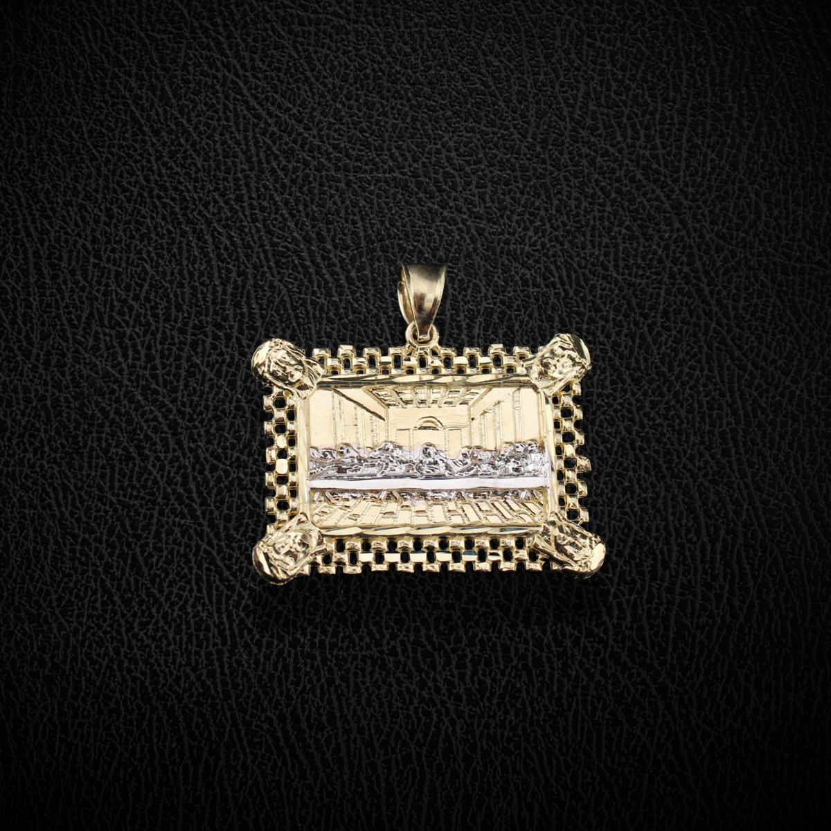 Real 10K Gold Last Supper Pendant
