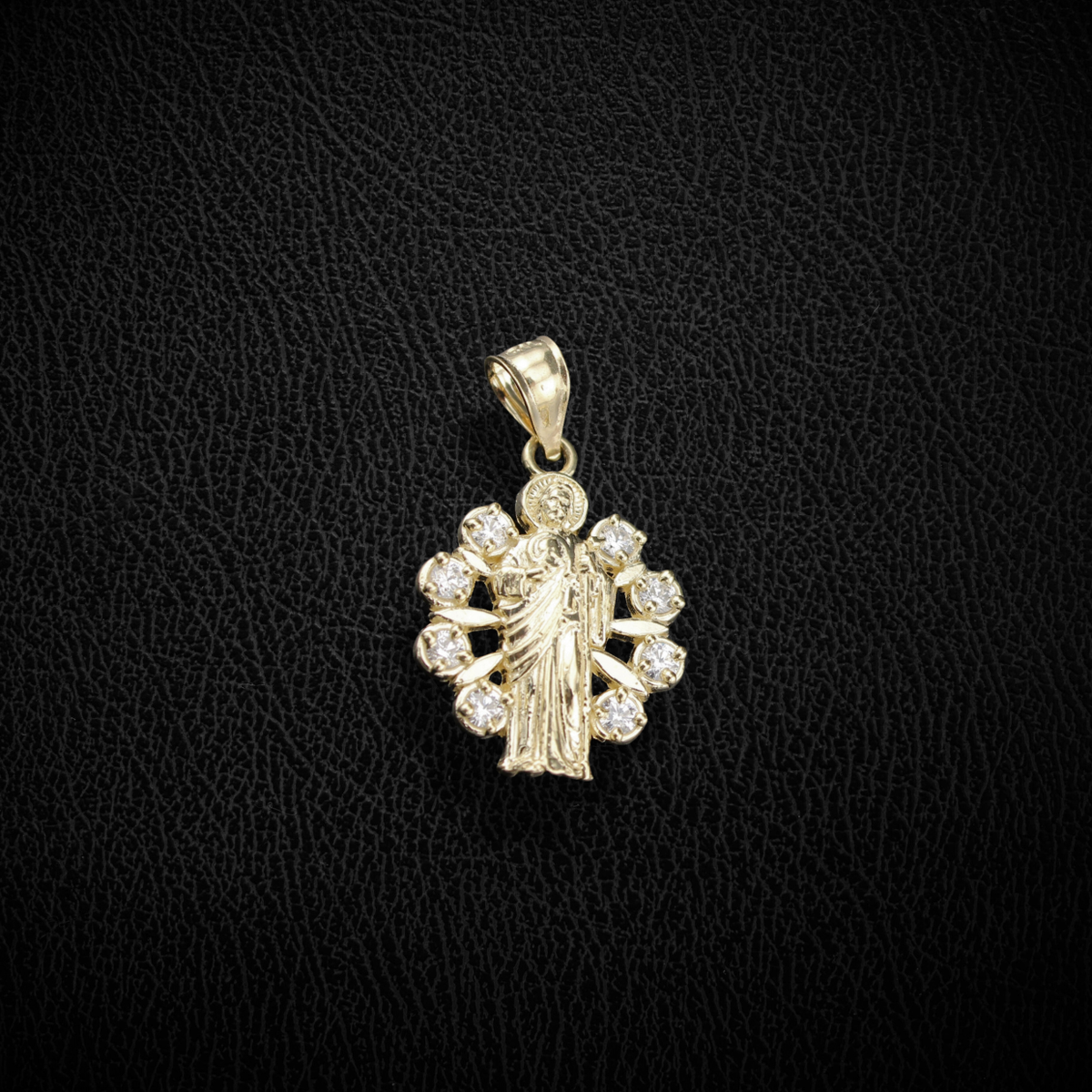 Real 10K Gold Virgin Mary Pendant