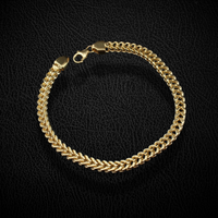 Real 14K Gold Franco Bracelet