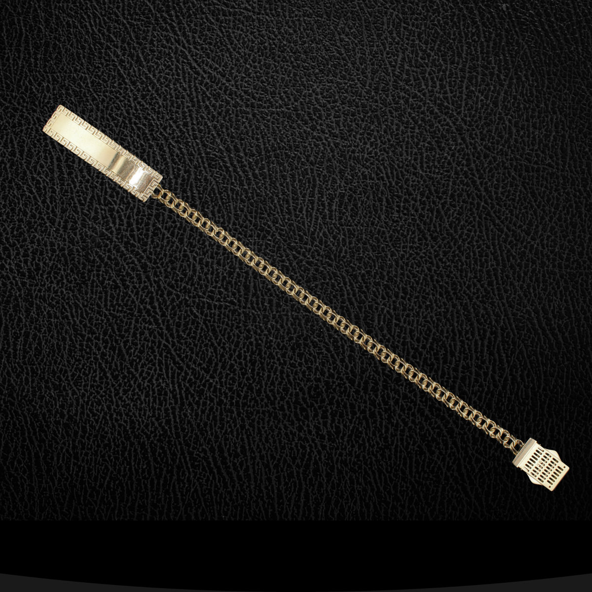 Pulsera Chino de Oro de 10K auténtico