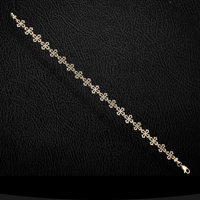 Real 10K Gold Cross Bracelet