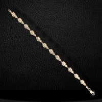 Real 10K Gold Nugget Bracelet