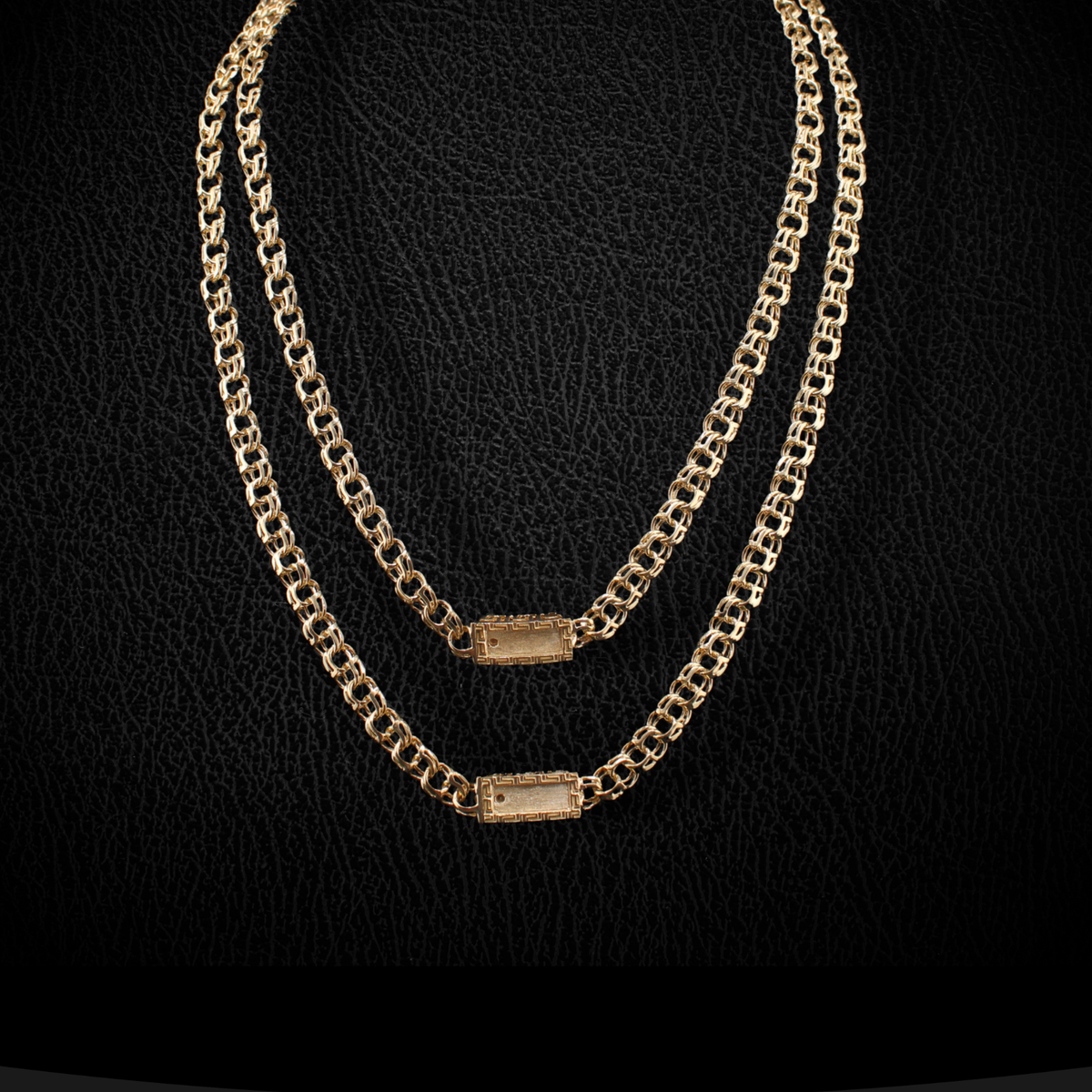 Cadena china de oro macizo de 14 quilates