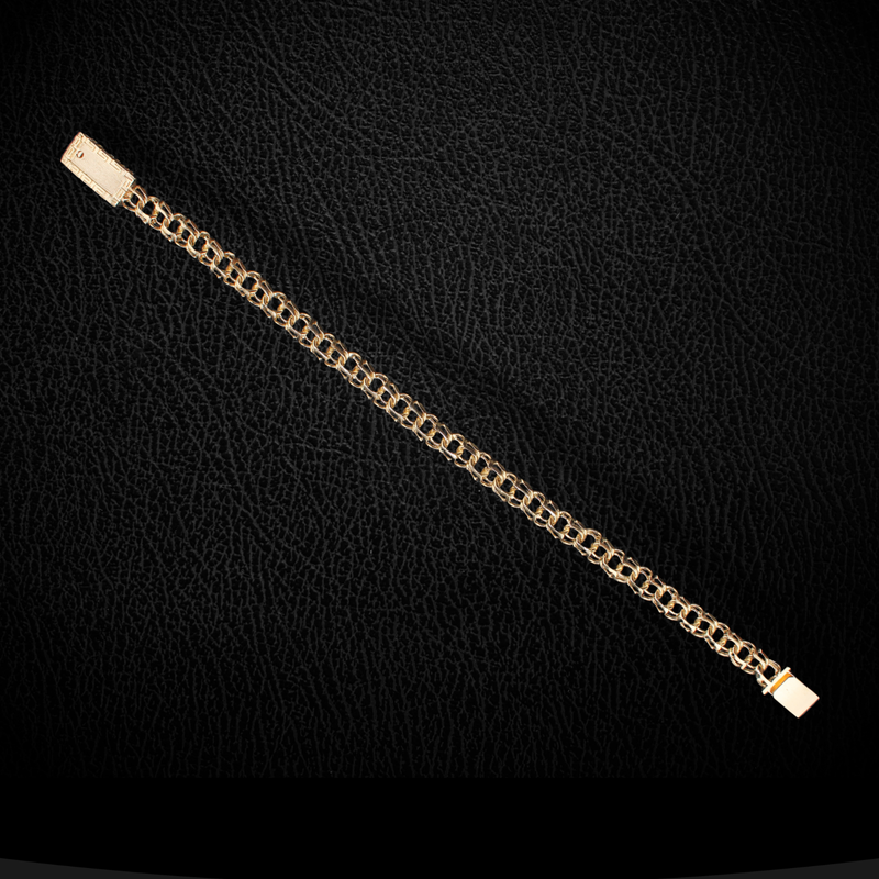 Pulsera china de oro de 14 quilates auténtico