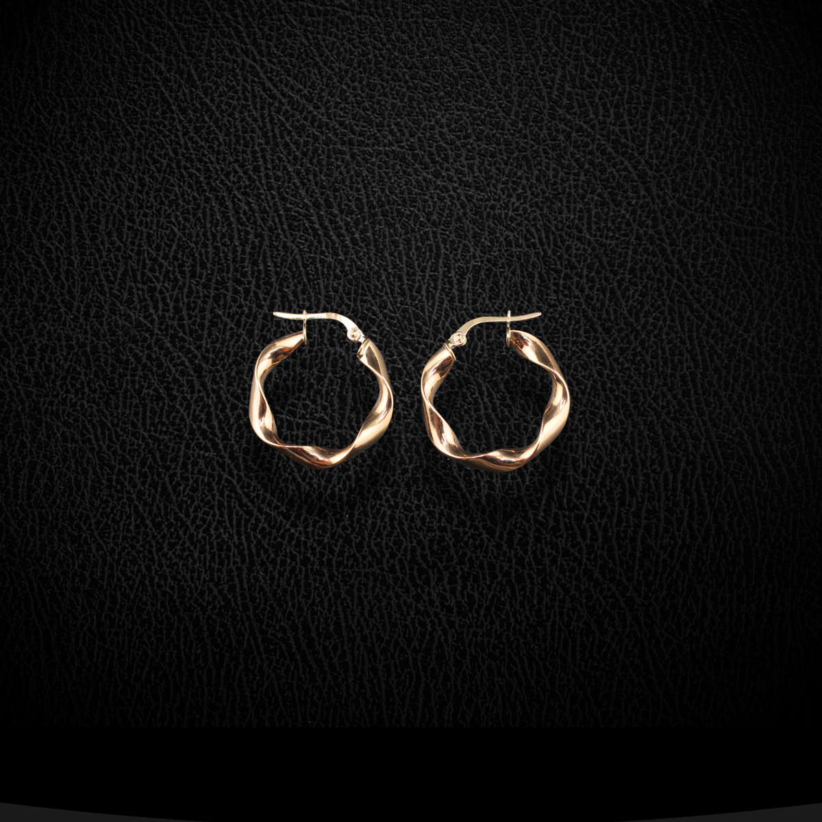 Real 14K Gold Curl Hoops