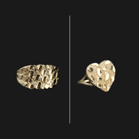 Anillo Nugget para él y para ella: Oferta de paquete