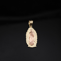 Real 10K Gold Virgin Mary Pendant