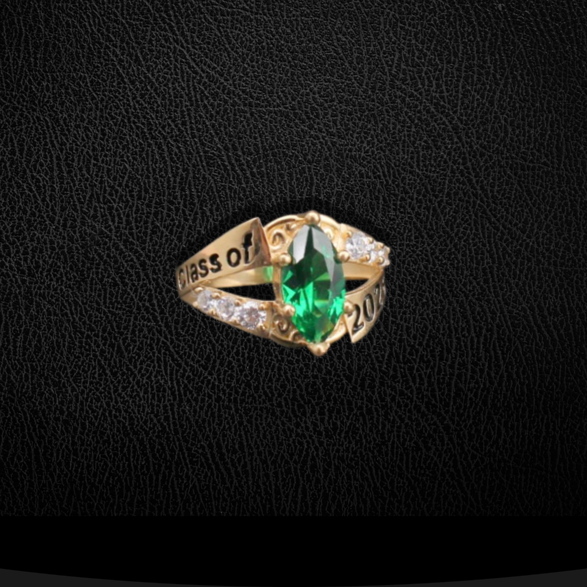 Real 14K Gold Emerald Class of 2026 Ring