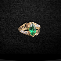 Real 14K Gold Emerald Class of 2026 Ring