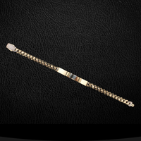 Real 10K Gold Cuban ID Bracelet