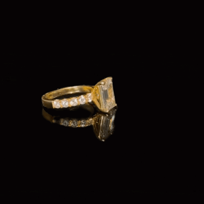 14K Lab Diamond Radiant Engagement