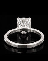 14K Gold Lab Cushion Diamond Ring 2.56 CTW 2