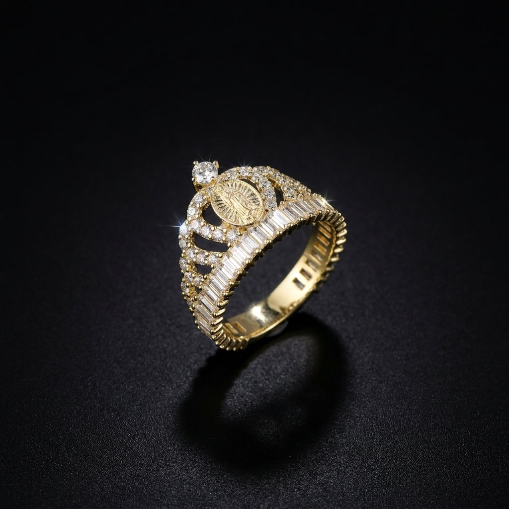 10K Gold Virgin Mary Ring