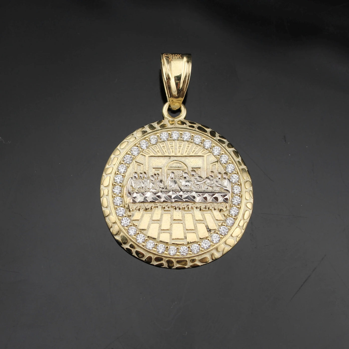 10K Real Gold Last Supper Pendant