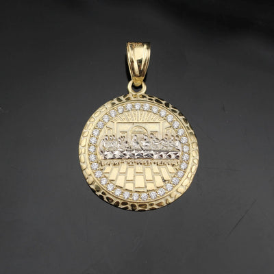 10K Real Gold Last Supper Pendant