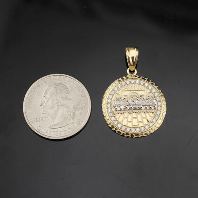 10K Real Gold Last Supper Pendant