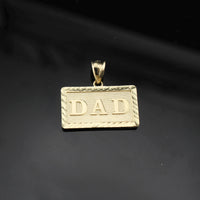 Real 10K Gold Dad Pendant
