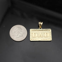 Real 10K Gold Dad Pendant