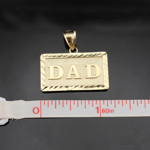 Real 10K Gold Dad Pendant