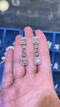 14K Diamond Drop Earrings 2.5 CTW