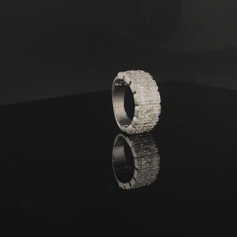 Real 10K Gold Diamond Men's Band