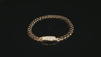 14K 7mm Monaco Bracelet