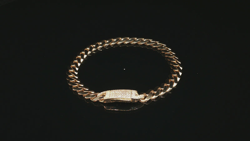 14K 7mm Monaco Bracelet