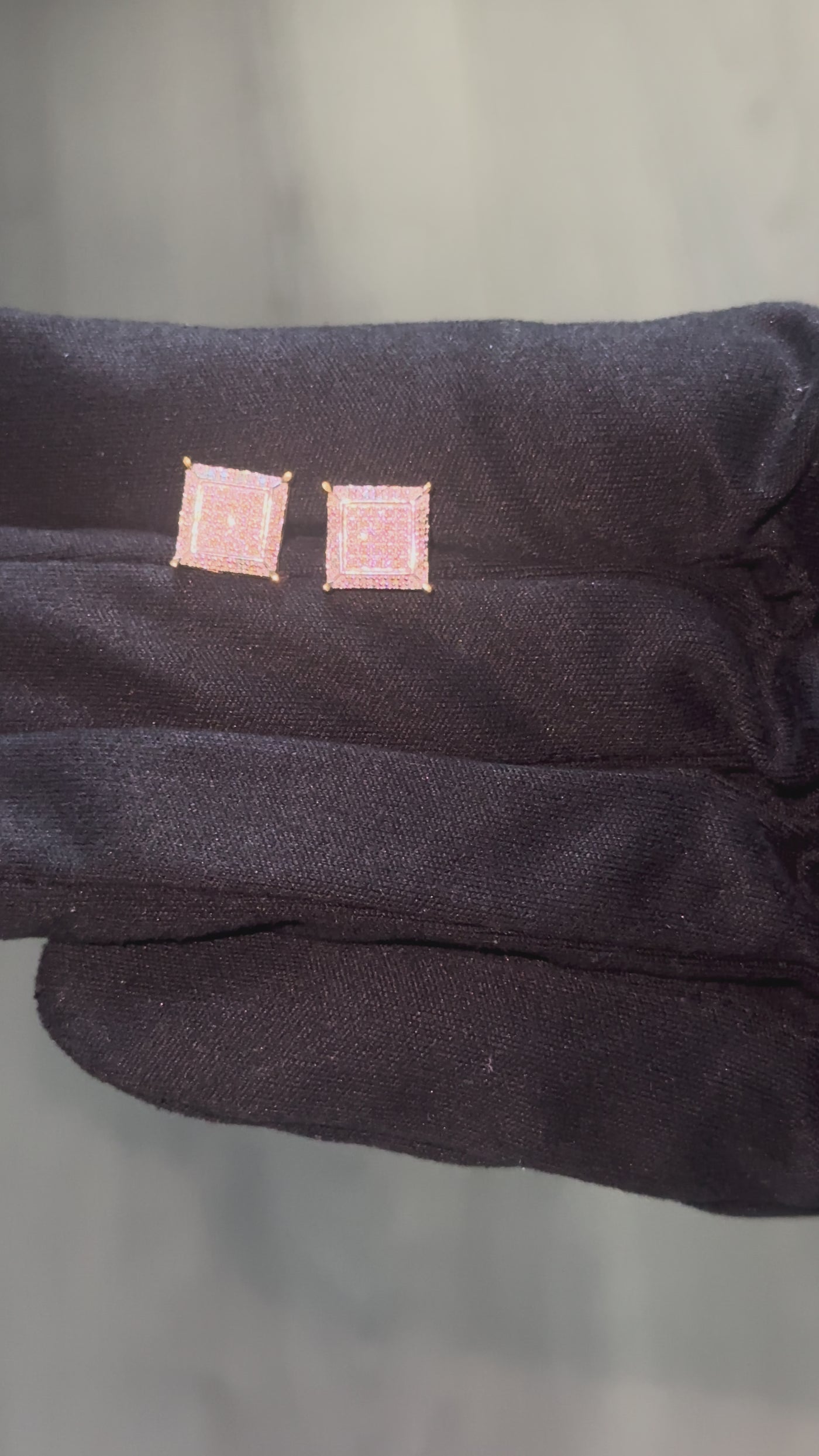 10K Square Diamond Studs 0.23 CTW