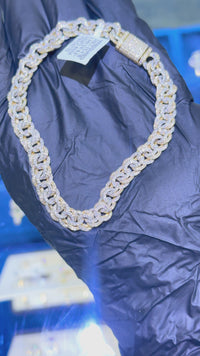 10K Diamond Chino Two Tone Bracelet 1.95 CTW