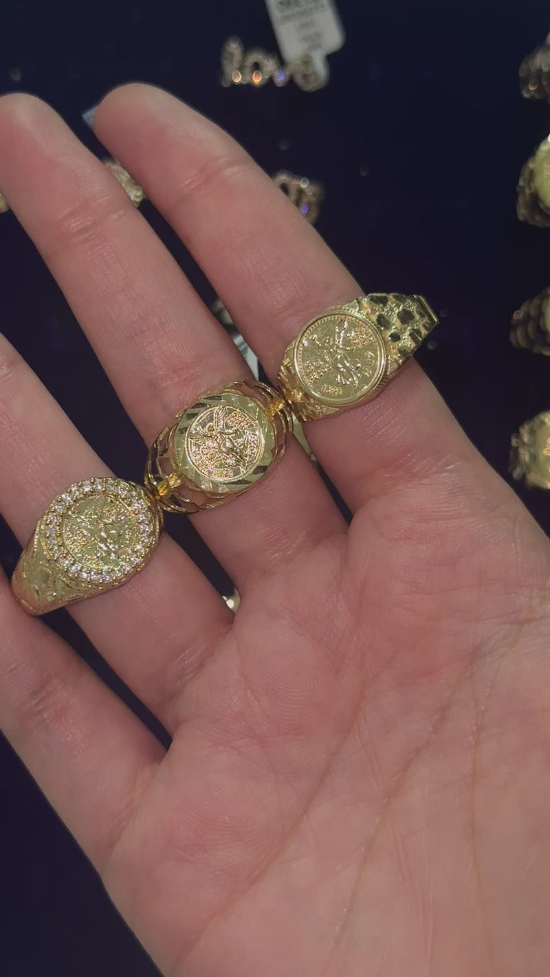 Real 10K Gold Centenario Rings