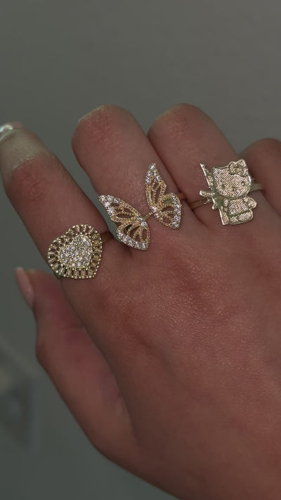 10K Gold Heart Ring