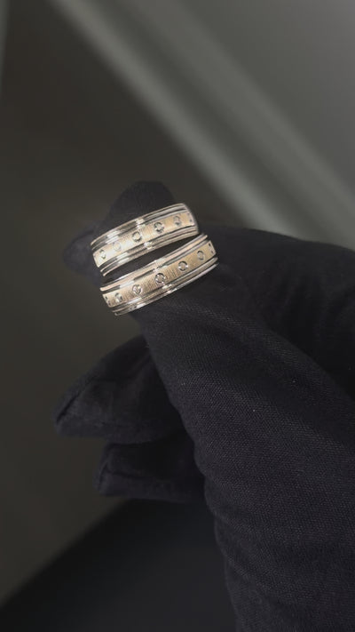 14K Gold Couples Ring Set
