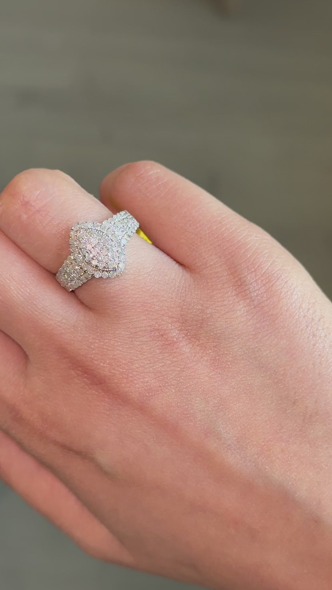 10k Yellow Gold Women's Diamond Ring 1.09 ct