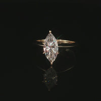 14K 1.5CTW Lab Diamond Marquise Ring
