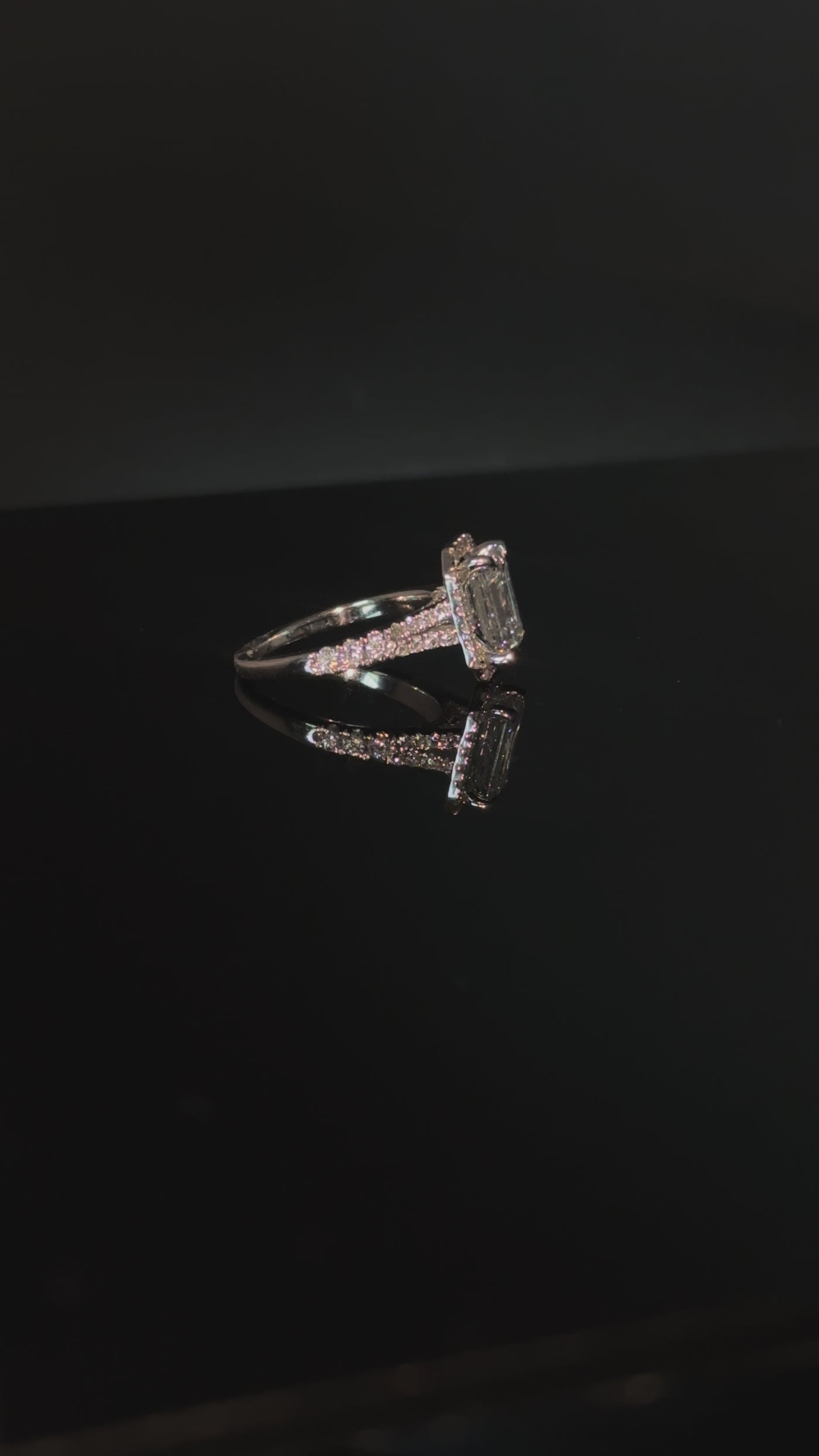 14K Lab Diamond Radiant Engagement