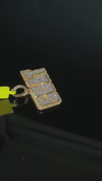 Real 10K Gold Diamond Goat Pendant