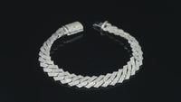 Real 10K Gold Diamond Miami Cuban Bracelet 5.9 CTW