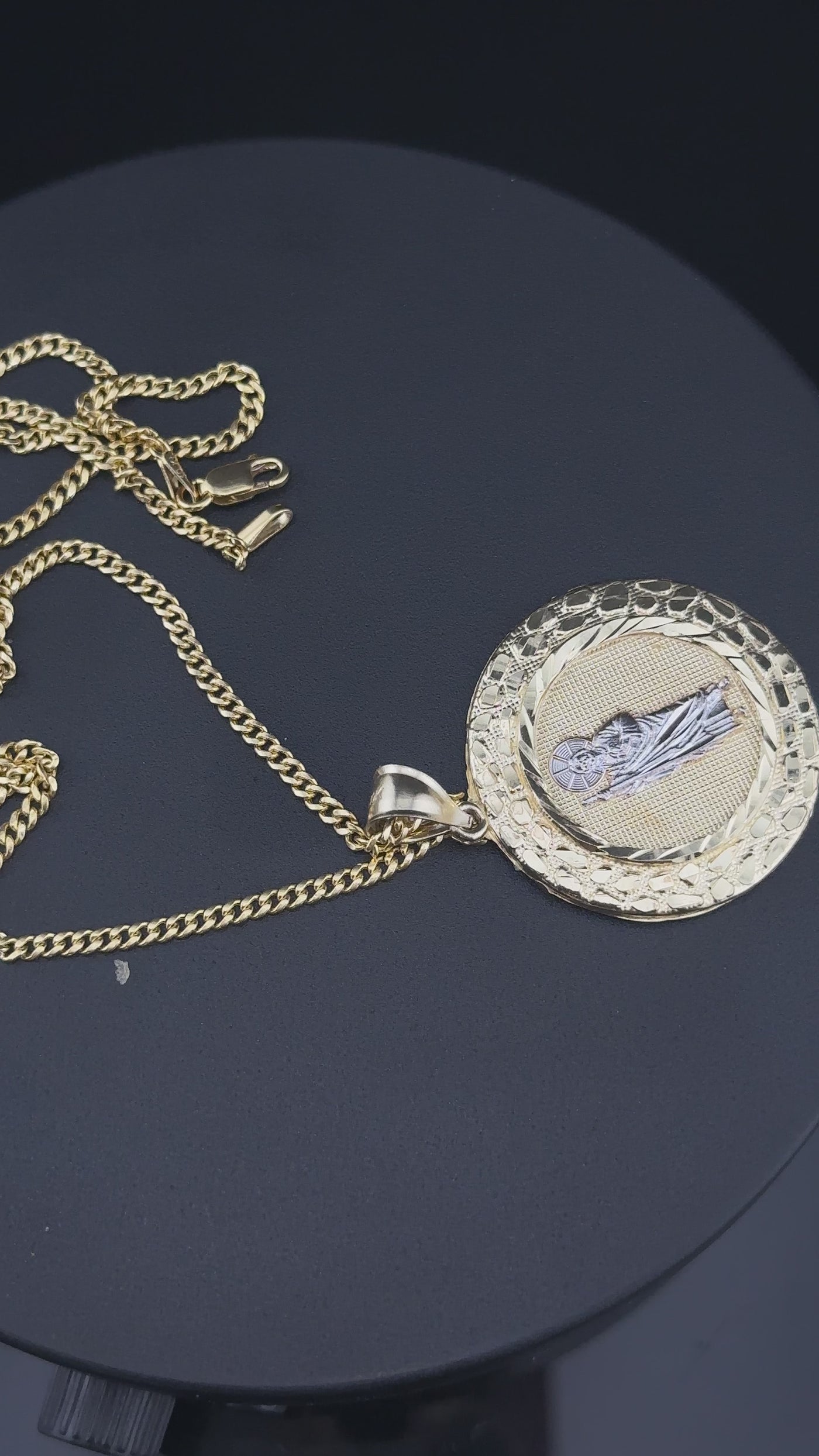 10K Real Gold St. Jude Pendant