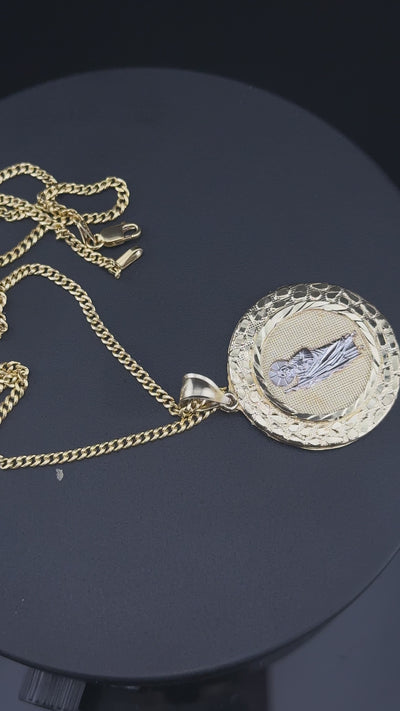 10K Real Gold St. Jude Pendant