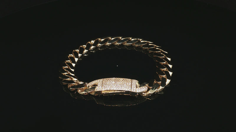 14K 11mm Monaco Bracelet