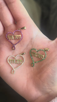 10K Gold Mom Pendant - Mother's Day Gift