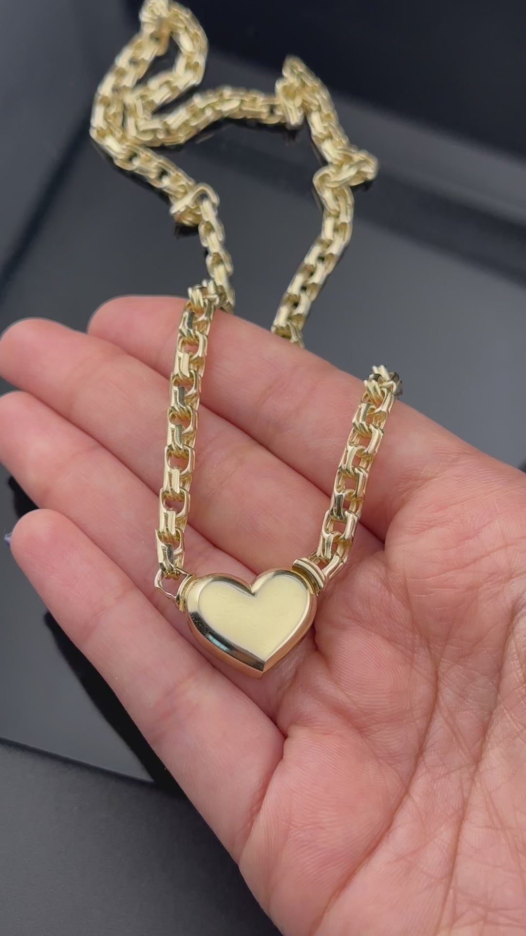 10K Heart Chino Chain